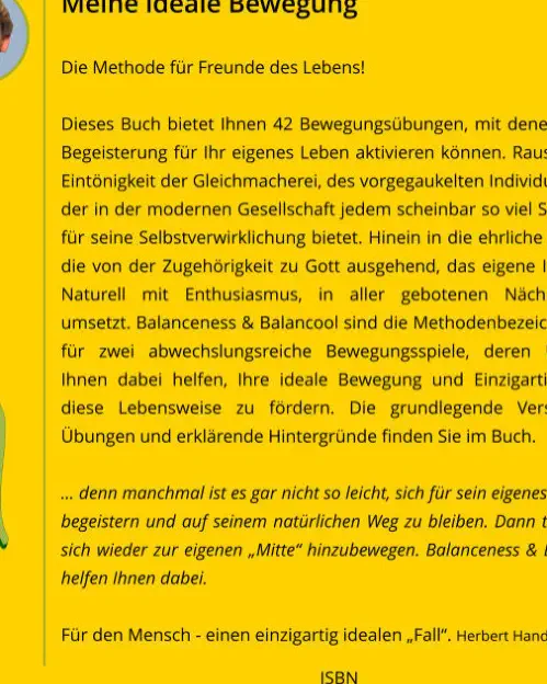 Buch - Meine ideale Bewegung von Herbert Handler