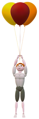 Balanceness 3 Ebenen Ballon